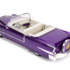 1956 Cadillac Eldorado Convertible purple + Elvis Presley Figure