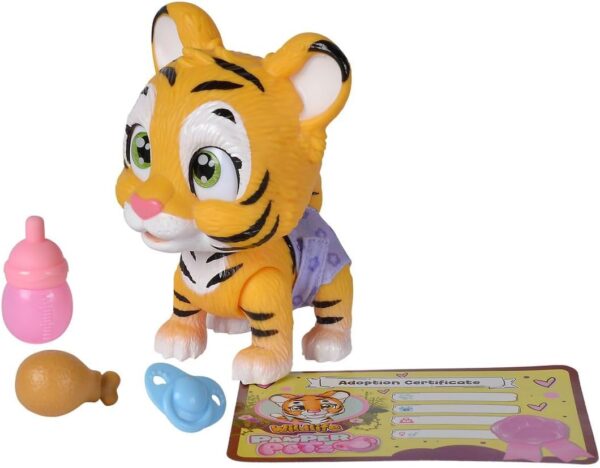 Pamper Petz Tiger, With Drinking And Wet Function, Toy Tiger For Children From 3 Years, Tiger To Play, With Surprise And Magic Paw Animal Baby - Image 2