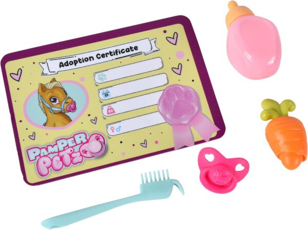 Pamper Petz Pony with 11 Surprises - Interactive Foal Toy with Drinking, Wet Nappy & Magic Gender Reveal - 24cm Collectible for Kids - Image 3