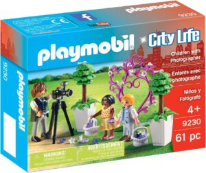 Children with Photographer Building Figure