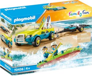 Beach Car with Canoe