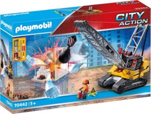 City Action Cable Excavator with Building Section