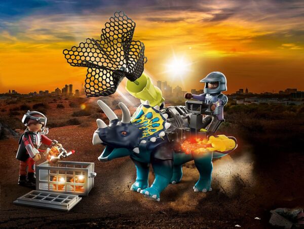 Triceratops and Soldiers- Dino Rise - Image 2
