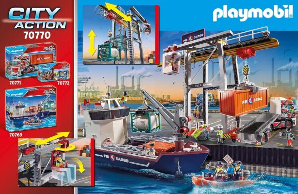 City Action Electric Cargo Crane with Container - Image 3