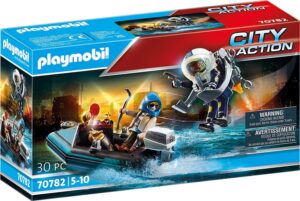 City Action Police Jet Pack with Boat