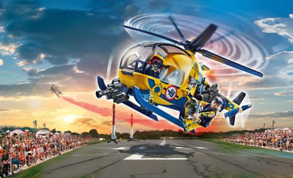 Air Stunt Show Helicopter with Film Crew - Image 2