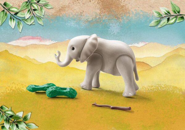 Wiltopia Young Elephant Animal Figure - Image 2