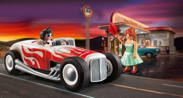 City Life Starter Pack Hot Rod Toy Car-in-50s Style - Image 2