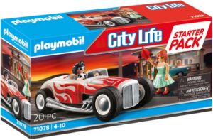 City Life Starter Pack Hot Rod Toy Car-in-50s Style