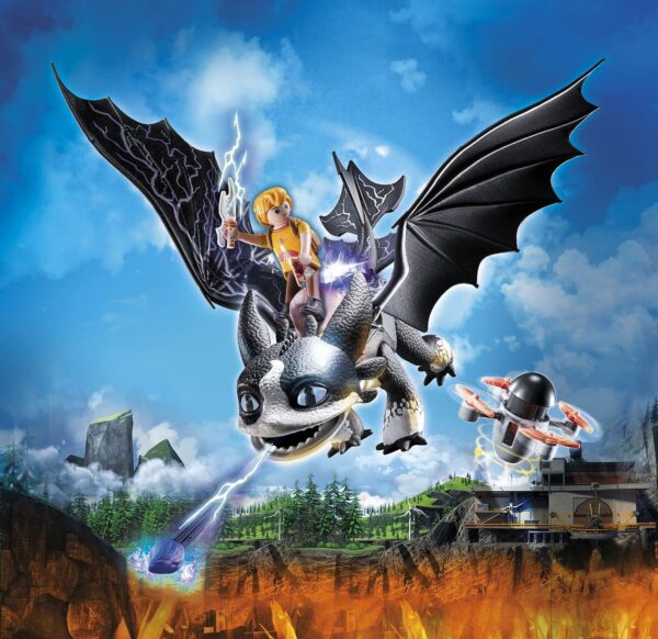 DreamWorks Dragons Dragons: The Nine Realms - Thunder and Tom, Dragon Figure - Image 2