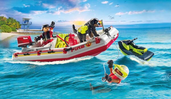 Action Heroes - Fireboat with Aqua Scooter - Image 2