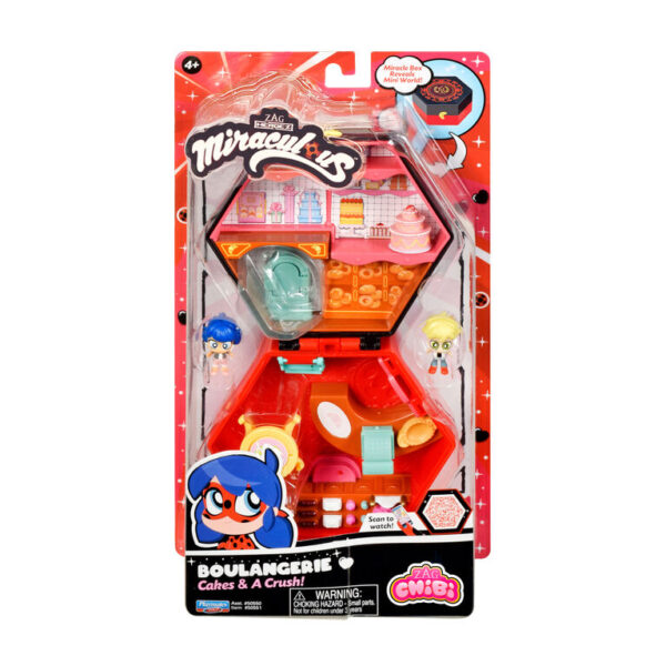 Miraculous Chibi Boulangerie Cakes & A Crush Miracle Box Playset