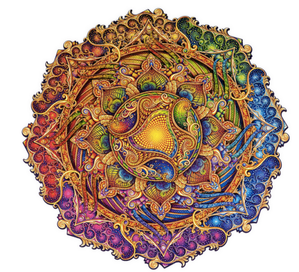 Mandala Inexhaustible Abundance Wooden Puzzl 700-Pieces - Image 3