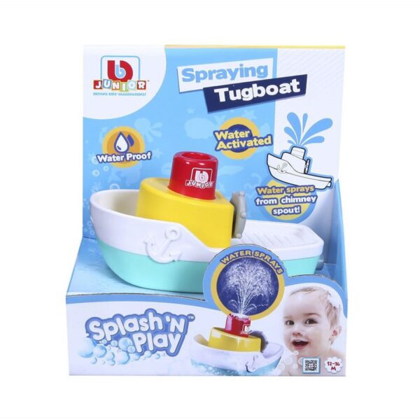 Junior Splash N Play Spraying Tugboat Baby Water - Image 2