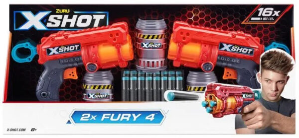 Fury 4 Dart Blasters 2-Pieces