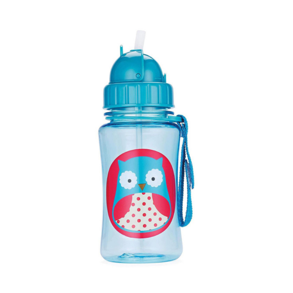 Zoo Straw Bottle, Owl - Image 2