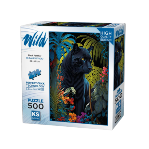 Puzzle Black Panther With A Tropical 500 pieces