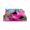 Barbie Toy Car, Bright Pink Doll-Sized Convertible with 2 Seats