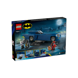 Batman with the Batmobile vs. Harley Quinn and Mr. Freeze