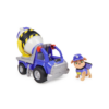Rubble & Crew, Mix's Cement Mixer Toy Truck with Action Figure - Image 2