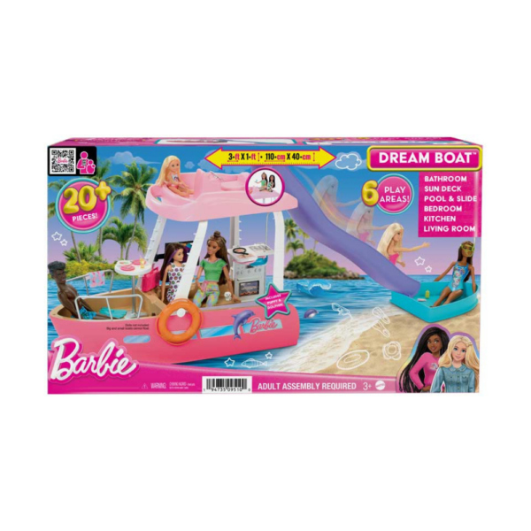 Barbie Dream Boat Playset with Pool, Slide & Accessories