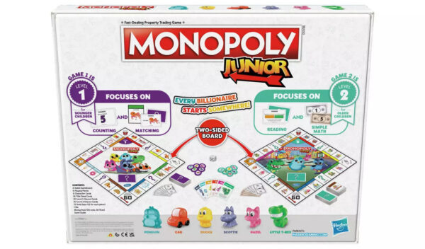 Monopoly Junior 2-in-1 Board Game - Image 3