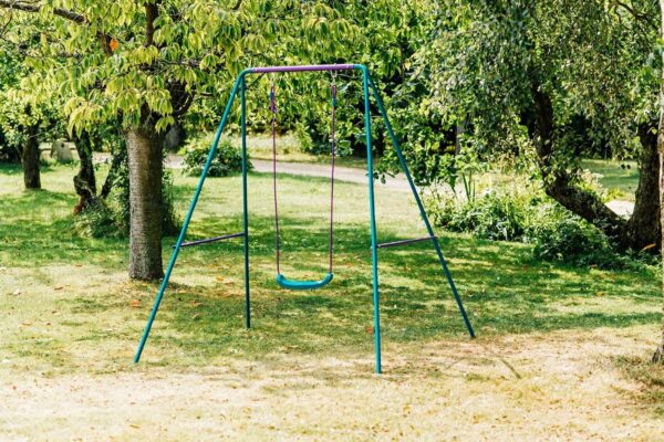 Single Turqoise Swing Set Multi-Coloured - Image 2