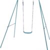 Single Turqoise Swing Set Multi-Coloured