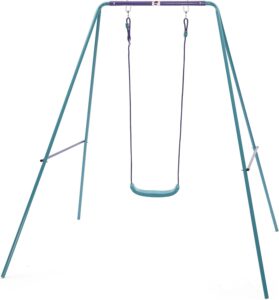 Single Turqoise Swing Set Multi-Coloured