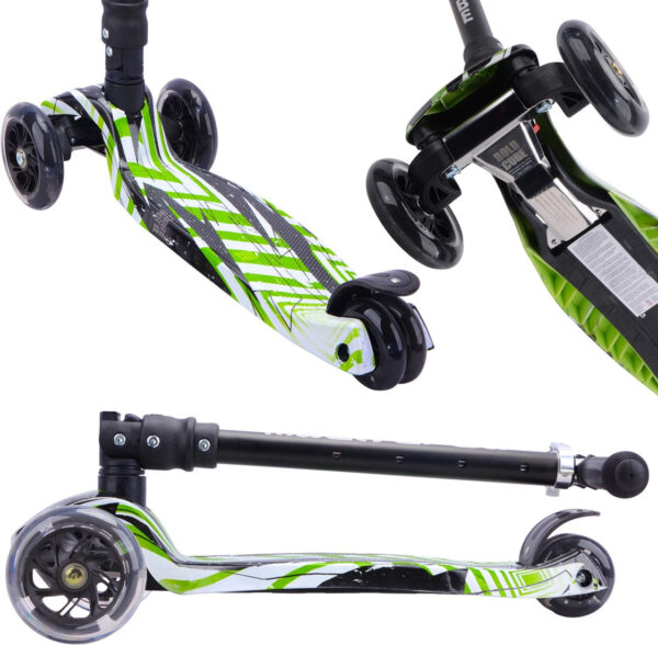 3-Wheel Kids Scooter - Swift Green - Image 3