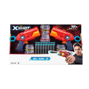 Excel Double Mk 3 Blaster Combo Pack (16 Darts, 3 Cans)