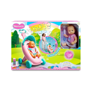 Baby Doll with Bubbles Trolley