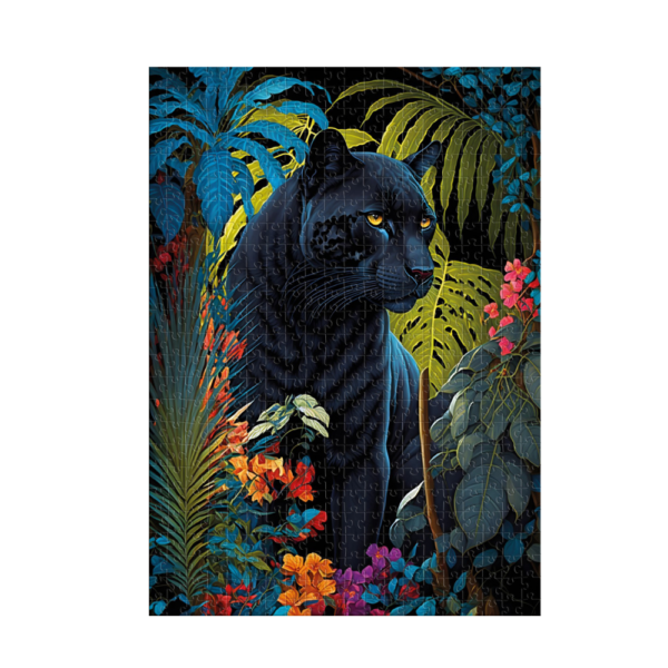 Puzzle Black Panther With A Tropical 500 pieces - Image 2