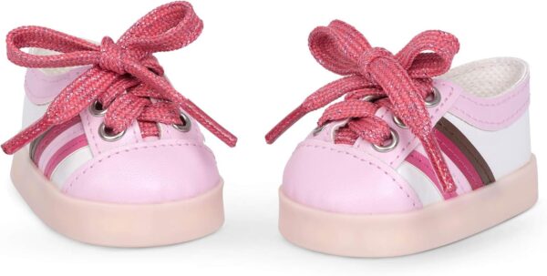 Light up Pink & White Trainers - Image 2