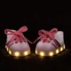 Light up Pink & White Trainers - Image 3