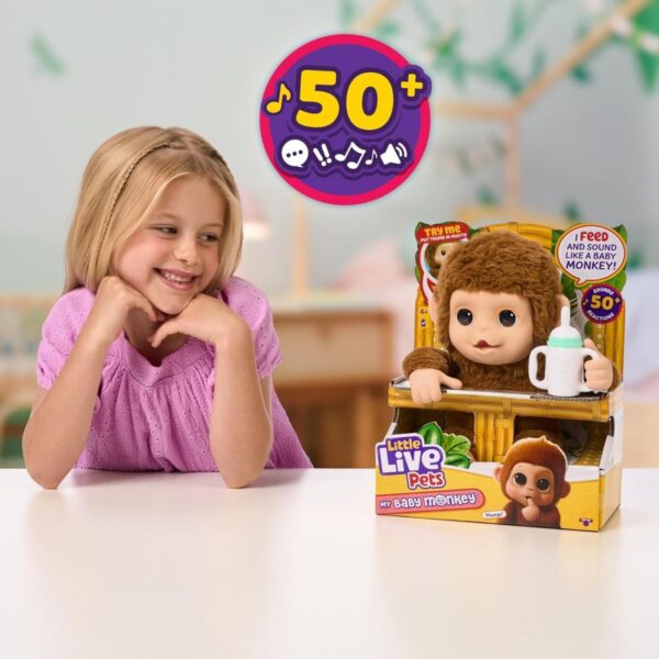 Little Live Pets My Baby Monkey Plush - Image 3