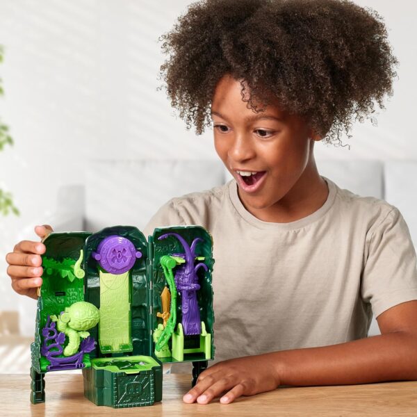Treasure X Lost Lands Skull Island Swamp Tower Micro Playset, 15 Levels of Adventure - Image 3