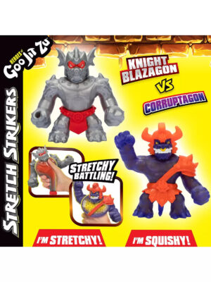 Heroes of Goo Jit Zu Stretch Strikers Versus Pack: Knight Blazagon versus Gladiator Curruptagon