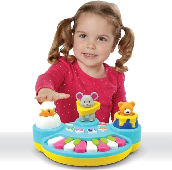Activity Piano: Musical Buddies - Interactive Sounds Toy, Colorful Animal Themed, Musical Instruments, Pop-Up Animals - Image 3
