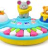Activity Piano: Musical Buddies - Interactive Sounds Toy, Colorful Animal Themed, Musical Instruments, Pop-Up Animals