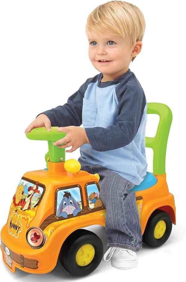 My First Adventure Ride-On: Pooh Honey Van - Disney Lights & Sounds Foot-to-Floor Vehicle - Image 2