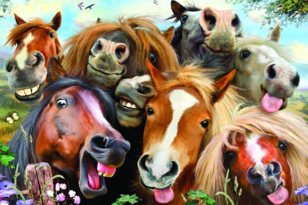 Horses Selfie Puzzle - Image 2