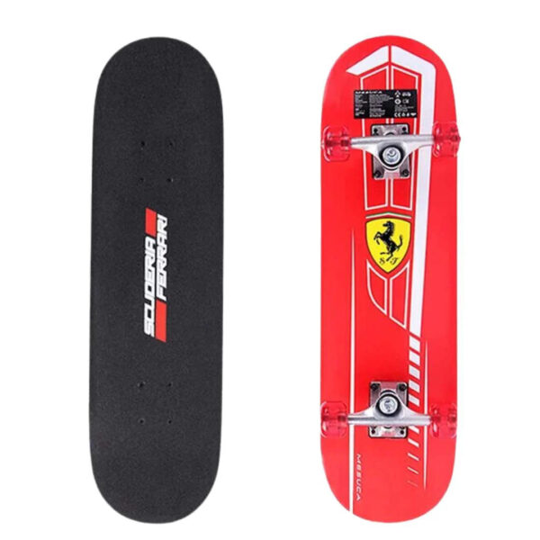 28x8 Double-Kick Skateboard Red - Image 2
