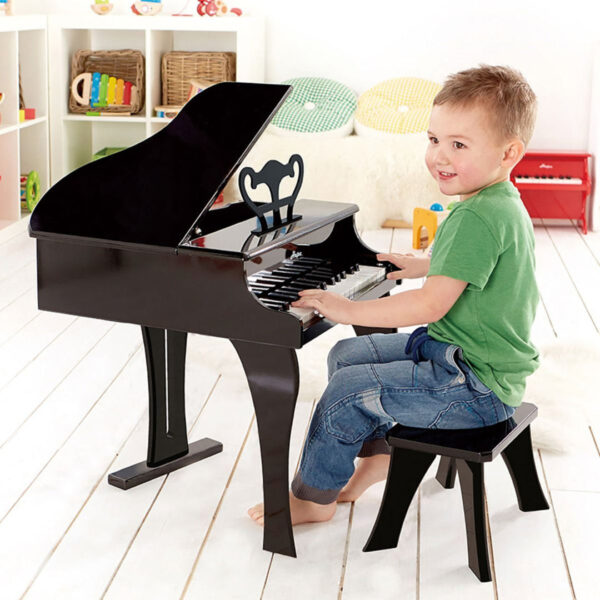 30-key Happy Wooden Grand Musical Piano Black - Image 3