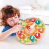 Wooden Chunky Clock Educational Puzzle - 13pcs - Image 3