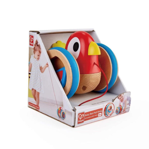 Wooden Bird-Themed Push and Pull-Along Toy - Image 2