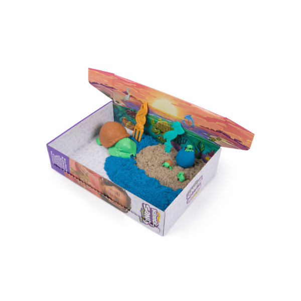 Kinetic Sand, Project Planet Turtle Beach, 14oz Play Sand, Tools & Molds - Image 2