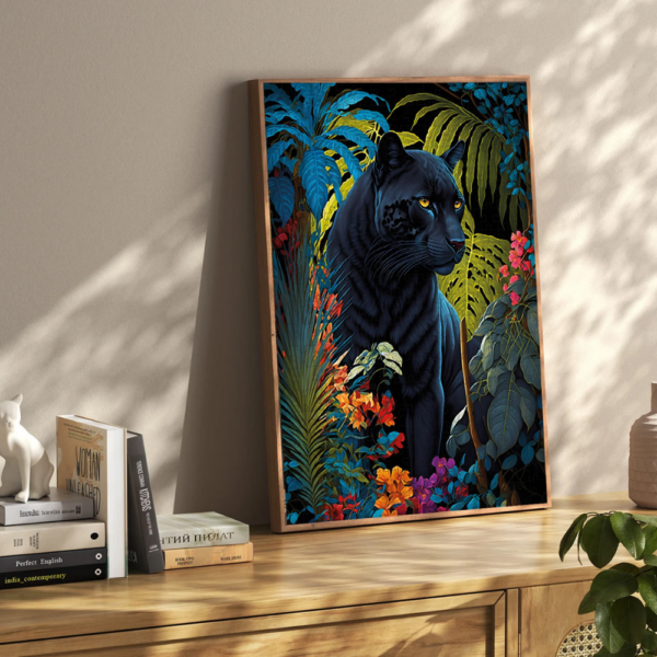 Puzzle Black Panther With A Tropical 500 pieces - Image 3