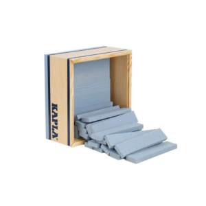 Wooden Construction Block 40 Planks Square Grey