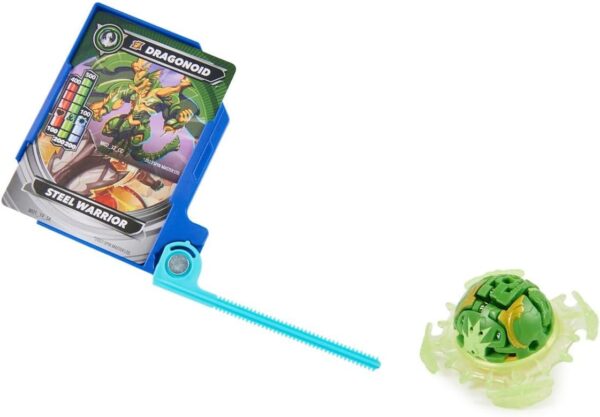 Bakugan Blue Base Battle Pack Action Figure Set, Special Attack Ventri, Special Attack Dragonoid, Titanium Bruiser, Titanium Trox, Smoke - Image 4